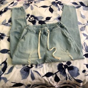 Jeans with elastic waist; super comfortable